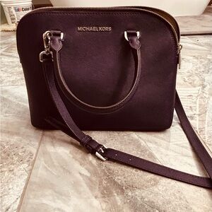 Michael Kors Purple Leather Handbag